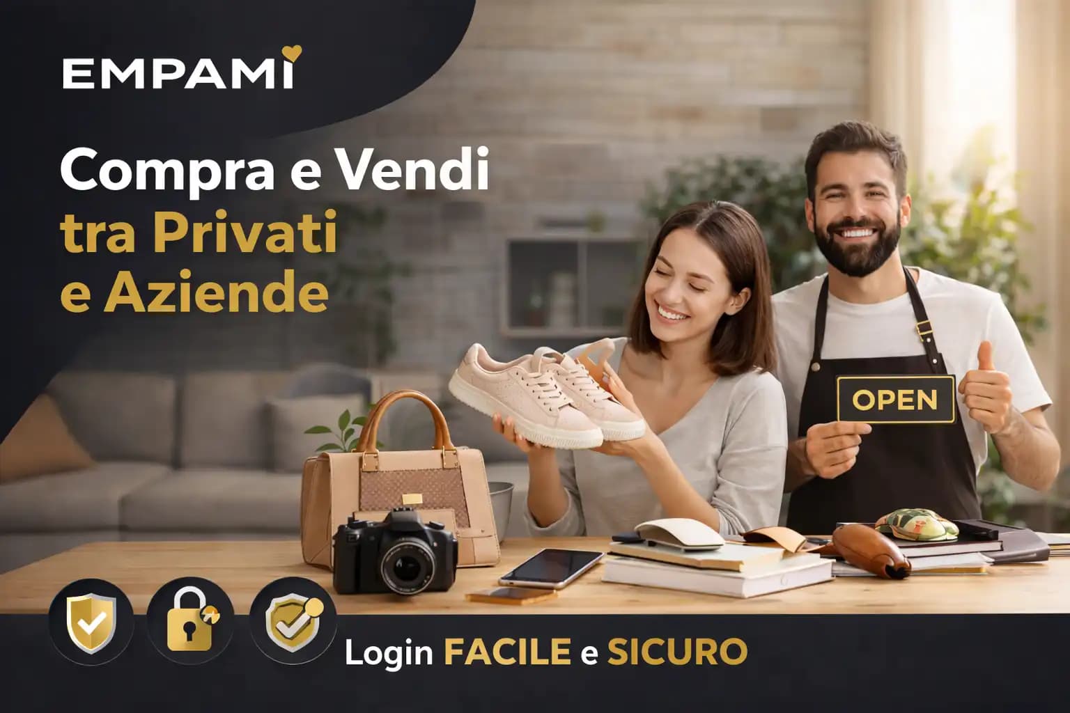 Marketplace EMPAMI con prodotti di privati e negozi
